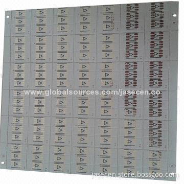 Double-sided PCB with white solder for car light